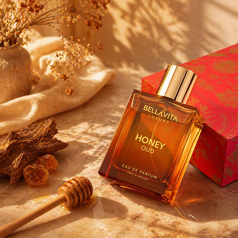 Honey Oud Eau de Parfum 100ml - Patchouli, Vanilla, Bergamot Floral & Spicy Fragrance