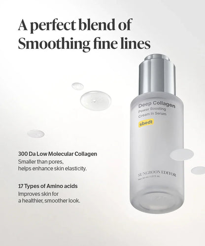 Deep Collagen Cream In Serum - Ultra-Low Molecular French Collagen for Firming & Elasticity