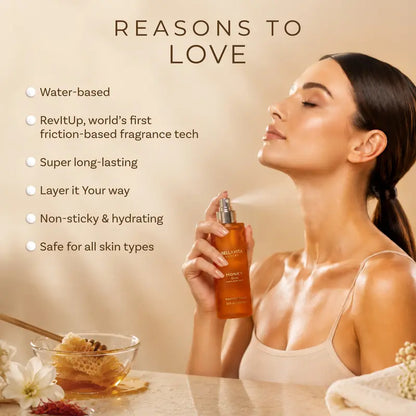 Vanilla Oud EDP & Honey Oud Hair and Body Mist Duo - Long-Lasting Layerable Fragrance Set