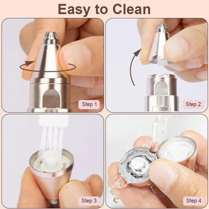 2-in-1 Electric Eyebrow Trimmer and Facial Hair Remover for Women, Portable Lip and Body Shaver
