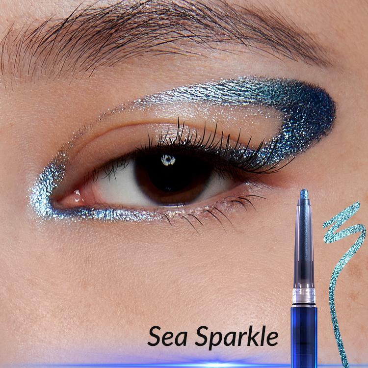 Melt-On Eyeliner - Smooth Sparkly Metallic Multichrome, Waterproof & Long-Lasting Eye Makeup