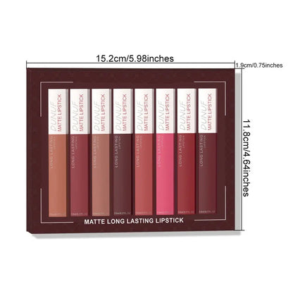 High-Value Matte Lip Gloss Set - Multi-Color Liquid Makeup Gift Pack