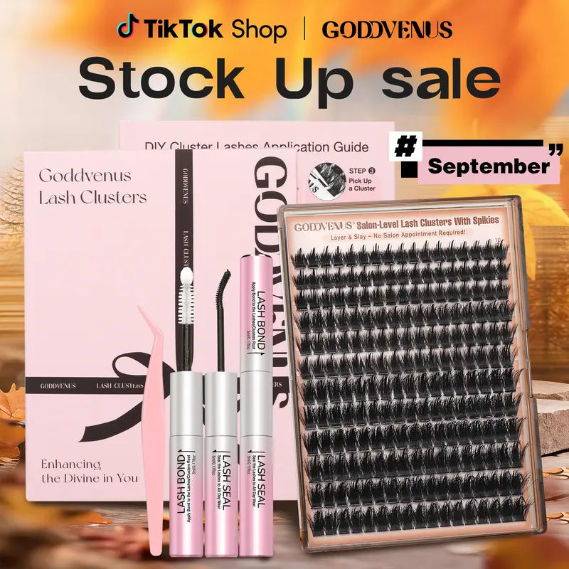 Spiky Manga Lash Clusters - Wispy Anime Eyelash Extensions, D Curve 12-18mm, 204 Pcs