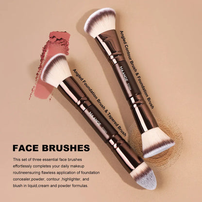 13pcs Professional Makeup Brush Set with Travel Bag - Essential Beauty Tools Kit
