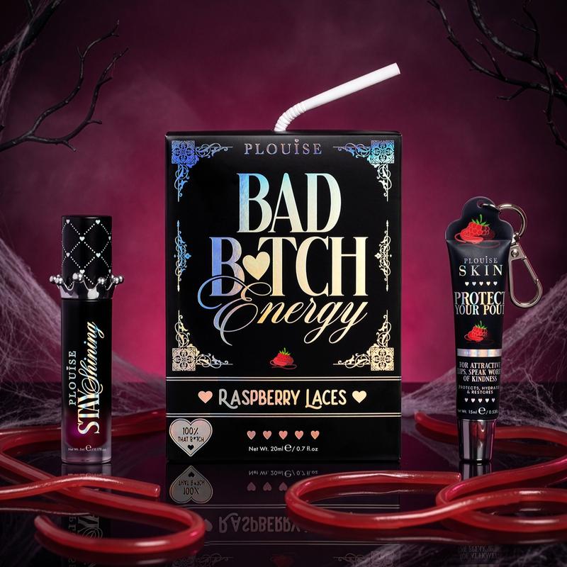 Halloween Lip Conditioner & Lip Oil Duo - Raspberry, Blackberry, and Watermelon
