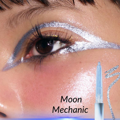 Melt-On Eyeliner - Smooth Sparkly Metallic Multichrome, Waterproof & Long-Lasting Eye Makeup