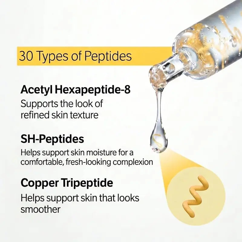 Lifting Ampoule for Wrinkle Care - Face-Lift Serum with Peptides & Deep Collagen (30ml)