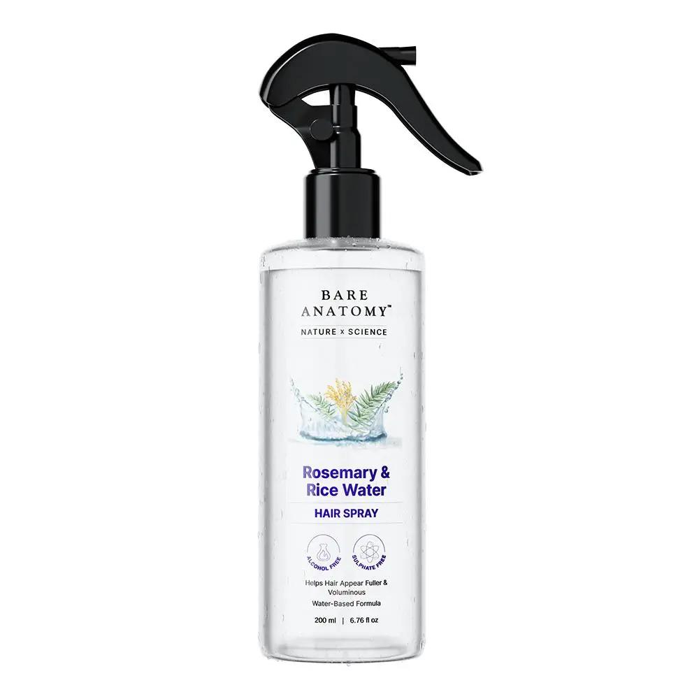 Rosemary & Rice Water Hair Growth Spray - 200ml Strengthening Mist (Pack of 3)