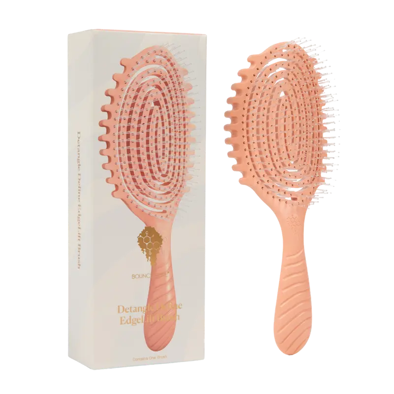Professional Detangling and Defining Hair Brush for Curls and Waves, Styling Tool for Enhanced Texture