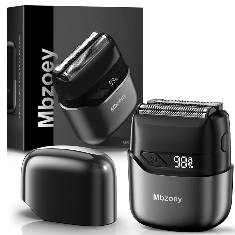 Foil Shavers for Men, Mini Razor, Compact Face Shaver, IPX7 Waterproof Wet Dry Use