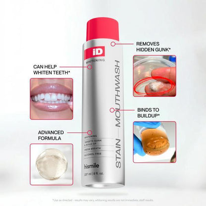 Advanced Whitening Mouthwash for White Teeth and Fresh Breath with Essential Oils 237ml
