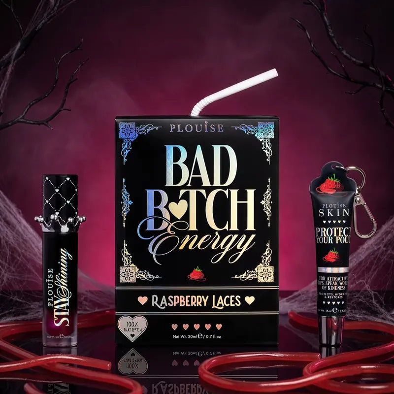 Halloween Lip Conditioner & Lip Oil Duo - Raspberry, Blackberry, and Watermelon