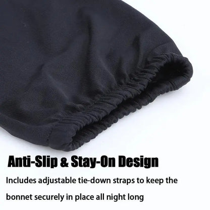 2-in-1 Adjustable Haircare Bonnet - Large Friction-Free Sleeping Cap for Long Hair