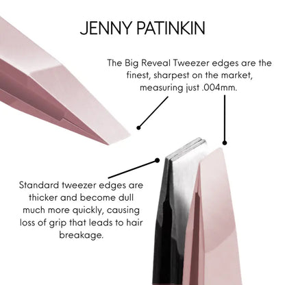 Lashes and Brows Touch Up Tool Set - Precision Stainless Steel Tweezers and Dual-Ended Comb