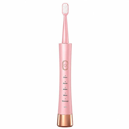 Adults' Type-C Rechargeable Electric Toothbrush with 8 Brush Heads, 5 Modes & Timer