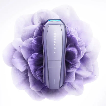 Laser Hair Removal Device with Ice-Cooling Technology, Dual Lights Skin Sensor & SHR Mode
