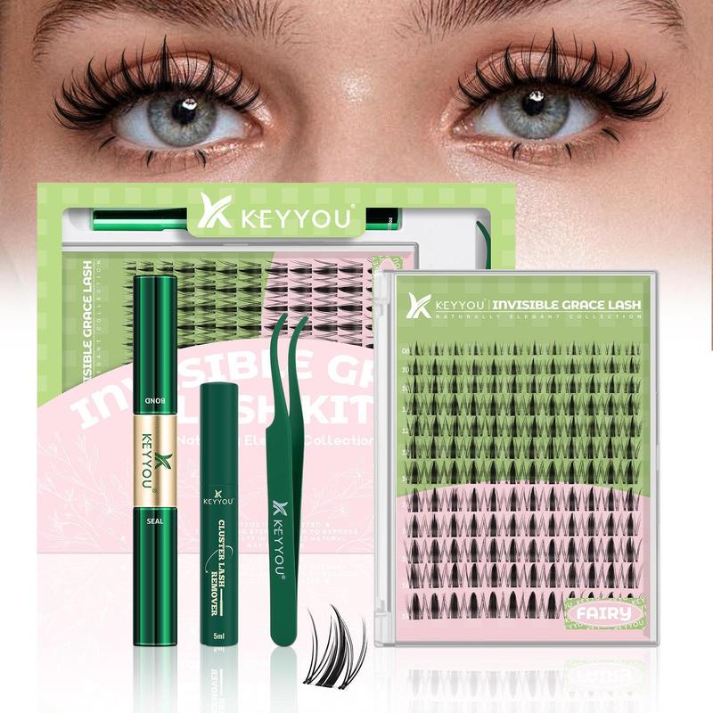 Fairy lash full kit with finished wispy lash result