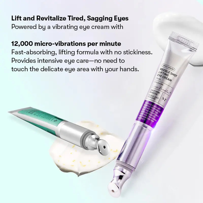 Viral PDRN Micro-Vibration Eye Cream - Firming Hyaluronic Acid Treatment with Peptide and Collagen