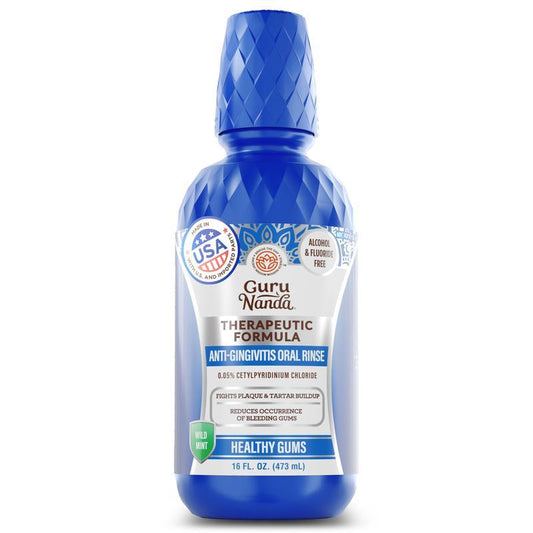 Therapeutic Anti-Gingivitis Oral Rinse with 0.05% CPC for Healthy Gums - 16 oz