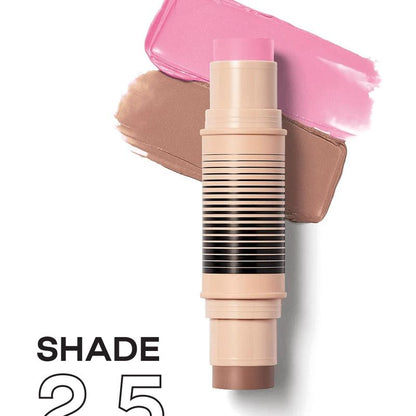 Award-Winning Blush and Bronzer Makeup Stick, Easy-to-Blend Dual-Ended Cosmetics for Flawless Glow