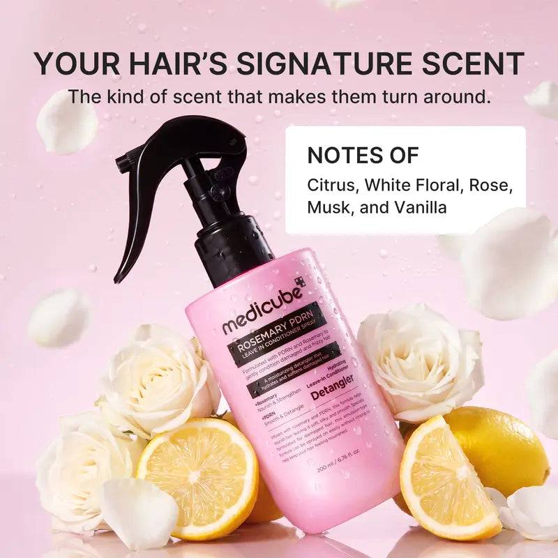 Rosemary PDRN Leave In Conditioner Spray - Do-It-All Detangler & Heat Protectant