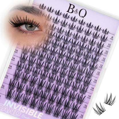 Natural Eyelash Clusters Kit - DIY Lash Extension Kit at Home with C-Curl Wispy Clusters