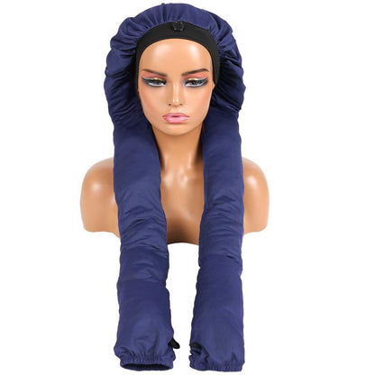 2-in-1 Adjustable Haircare Bonnet - Large Friction-Free Sleeping Cap for Long Hair