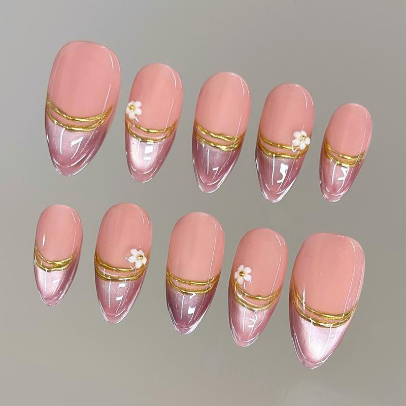 Autumn Spice Collection - 100% Handcrafted 3D Press-On Nails, Reusable Salon-Quality Gel Luxury
