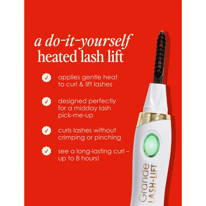Heated Eyelash Curler - 30 Second Lash Lift After Mascara Rechargeable Gentle Heat Tool