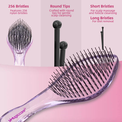 Detangling Brush - High-Quality Scalp Comb for Women, Men, and Kids - Wet and Dry Use