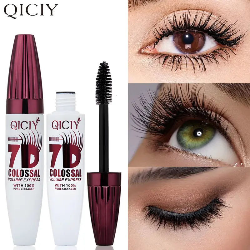 7D Waterproof Mascara - 24H Long Lasting Volume & Curl, Smudge-Proof Lift
