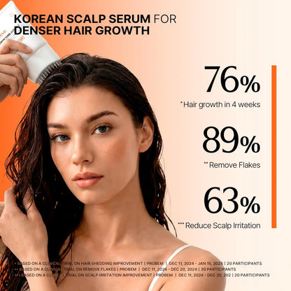 Built-in Brush Hair Serum Duo - Anti-Hair Fall & Anti-Sebum Scalp Care Ampoules