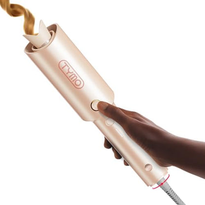 Automatic Rotating Curling Iron - 1 Inch Beach Waves Wand with 500M Ions & Anti-Scald