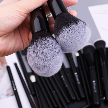 Professional 27Pcs Makeup Brush Set - Premium Synthetic Kabuki Foundation Blending Face Powder Eye Shadow Brushes