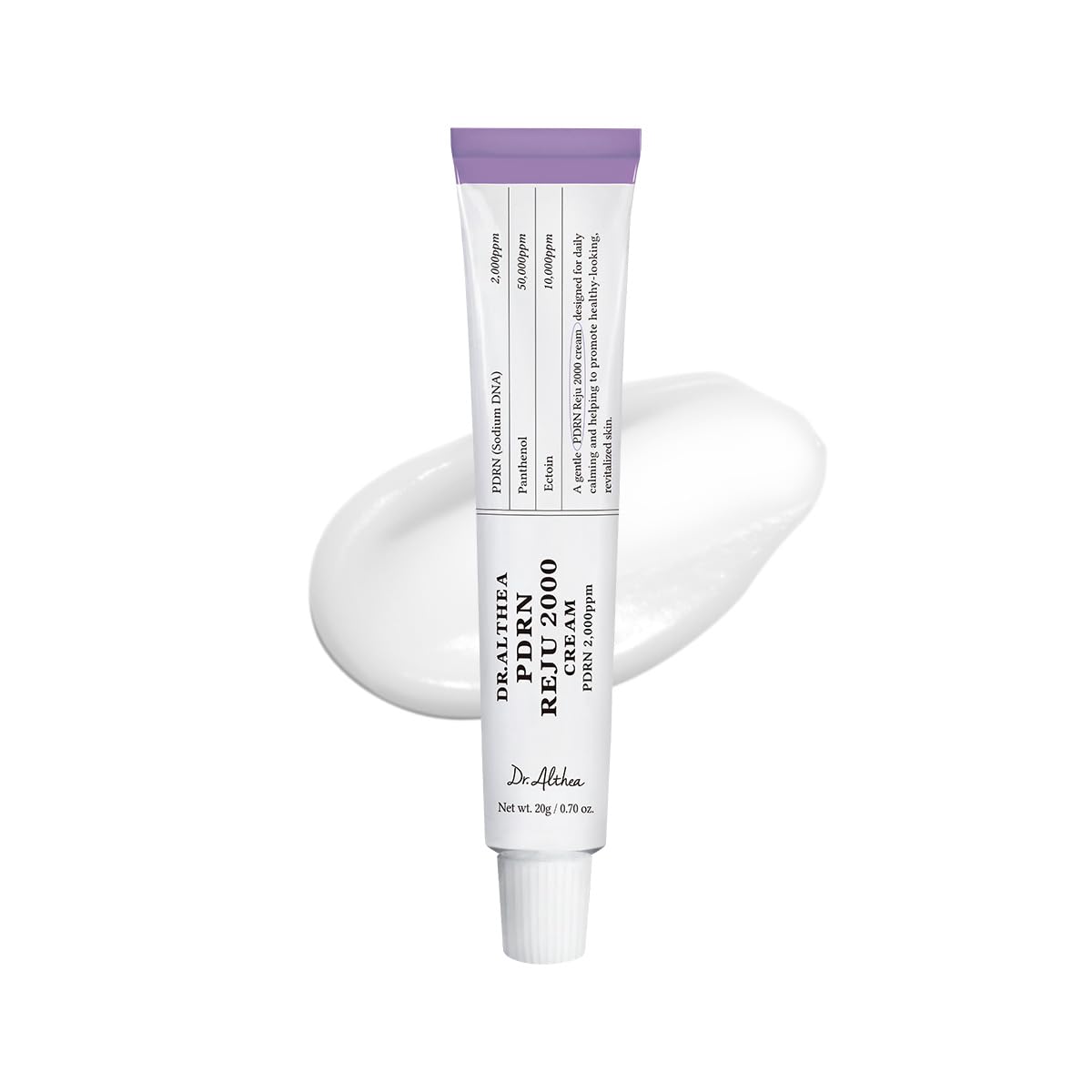 PDRN Reju 5000 Cream - Biome Skin Relief & Hydration Daily Face Moisturizer with Panthenol