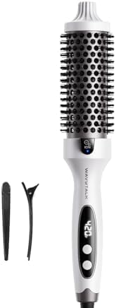 1.5 Inch Heated Round Brush with Ionic Technology and 5 Heat Settings for Blowout Look
