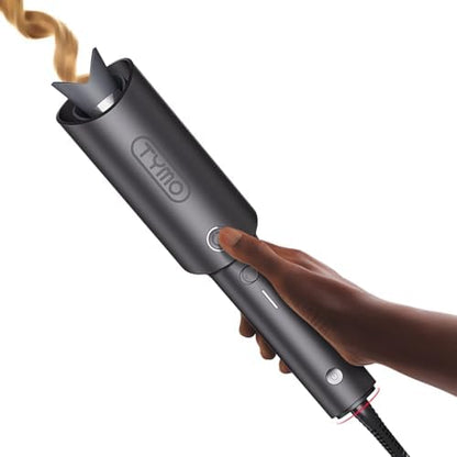 Automatic Rotating Curling Iron - 1 Inch Beach Waves Wand with 500M Ions & Anti-Scald