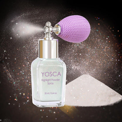 Body Glitter Spray, 30ML Loose Laser Shimmer Powder Holographic Hair Spray Silver Sparkle Highlighter
