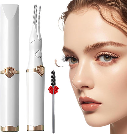Heated Eyelash Curler - 2-in-1 Clip-Type Design, 3 Temperature Modes, USB Rechargeable Electric Curler