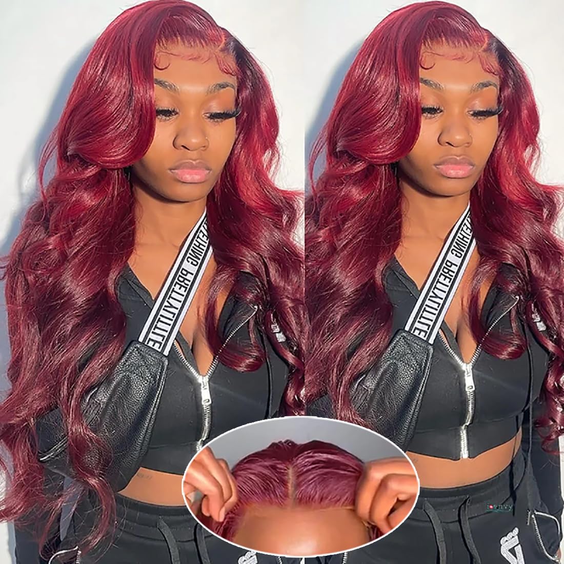 613 Blonde 28-Inch Body Wave Human Hair Wig - 13x6 HD Transparent Lace Front