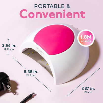 UV LED Nail Lamp for Gel Polish, Professional Curing Light with 4 Timer Settings
