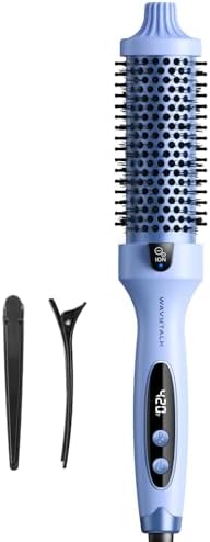 1.5 Inch Heated Round Brush with Ionic Technology and 5 Heat Settings for Blowout Look