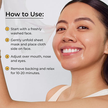 All-Stars 8-Pack Facial Sheet Mask Variety Set | Clean K-Beauty for Sensitive Skin