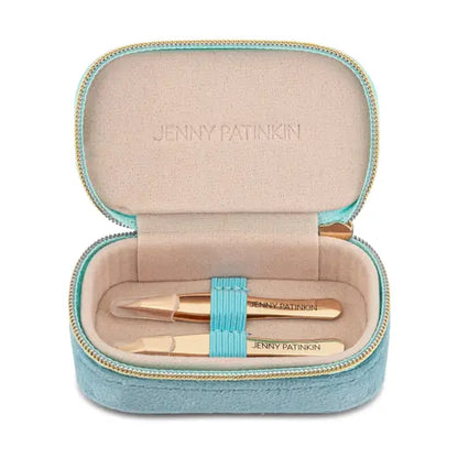 Professional 2-Piece Stainless Steel Eyebrow Tweezer Set with Slant and Pointed Tips