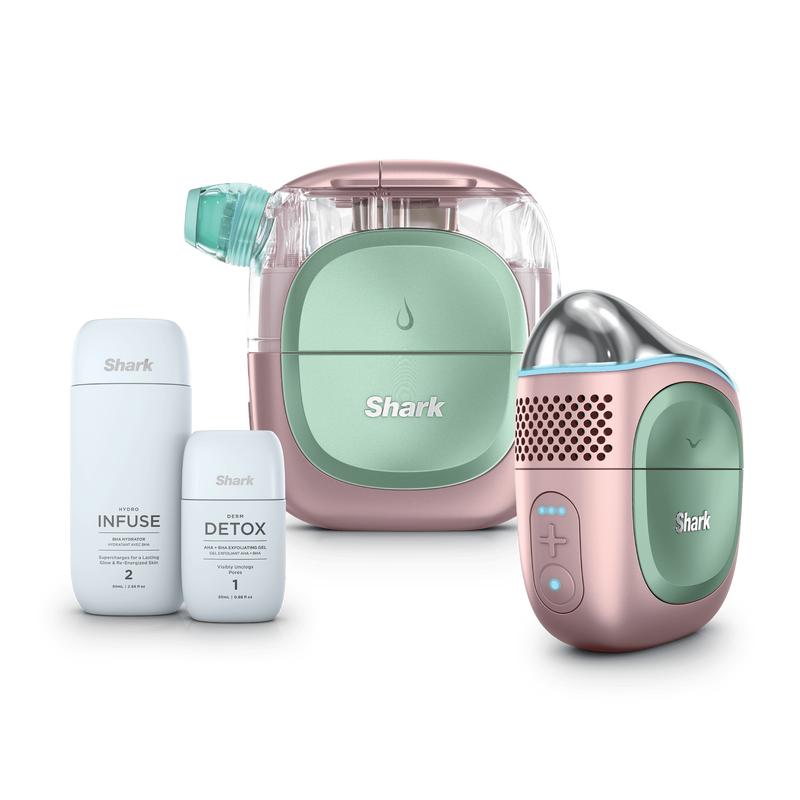 Glow At Home 2-in-1 Facial System - Professional Hydro-Extraction and Infusion Device