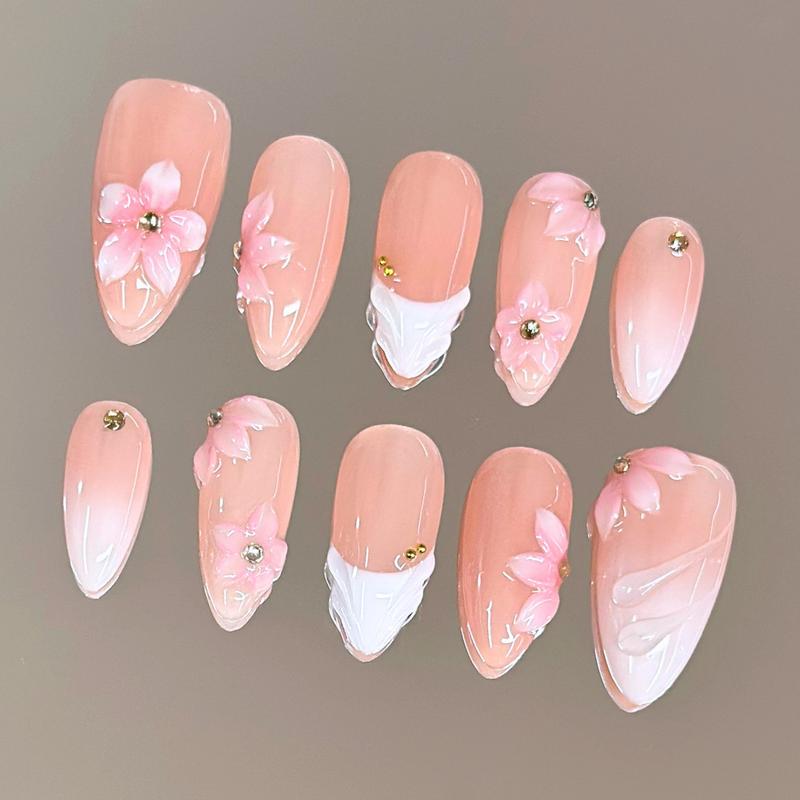 Autumn Spice Collection - 100% Handcrafted 3D Press-On Nails, Reusable Salon-Quality Gel Luxury