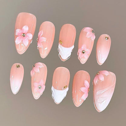 Autumn Spice Collection - 100% Handcrafted 3D Press-On Nails, Reusable Salon-Quality Gel Luxury