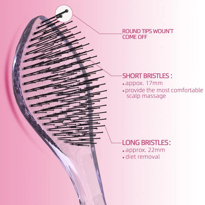 Professional Detangling Brush - High-Quality Scalp Comb for All Hair Types, Wet and Dry Use