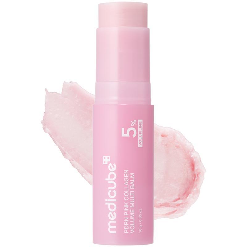 PDRN Pink Collagen Volume Multi Balm - Plant-Derived Plumping Stick for Fine Lines and Firming Care
