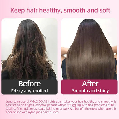 Professional Detangling Brush - High-Quality Scalp Comb for All Hair Types, Wet and Dry Use